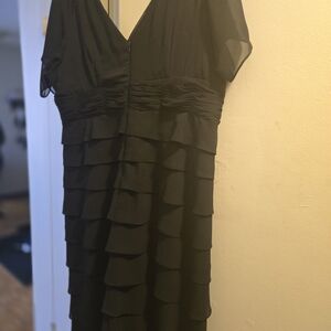 Elegant Black Tiered Dress